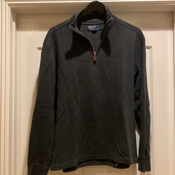 Polo Ralph Lauren Quarter Zip Large Grey - Picture 3 of 4